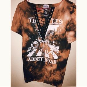 Vintage Beatles Lace Up Tee